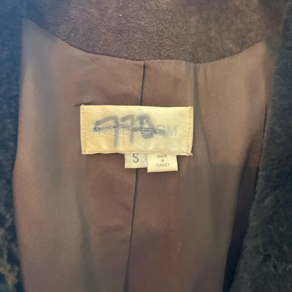 Brown leather and fur Collar Jacket - Picture 11 of 11